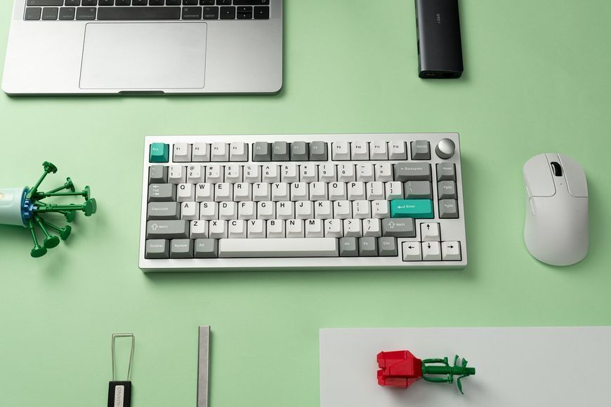 Клавіатура механічна Lemokey P1 Pro 84Key, Keychron Super Brown, WL/BT/USB-A, QMK/VIA, Hot-Swap, EN/UKR, RGB, Knob, Space Silver P1P-X3-UA фото