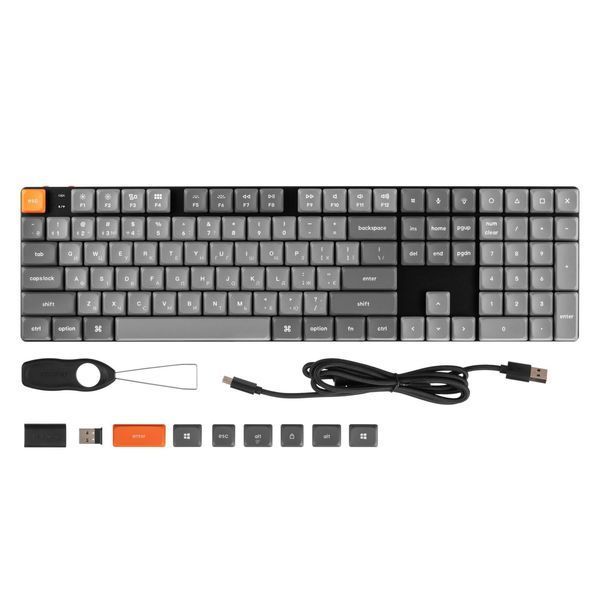 Клавиатура механическая Keychron K5 Max 104Key, Gateron MX 2.0 Brown, WL/BT/USB-A, QMK, White Led, черный K5MA3_KEYCHRON фото