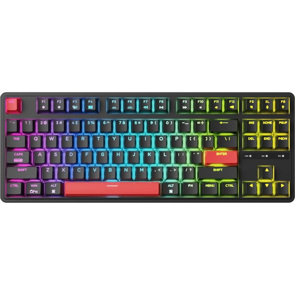 Клавиатура механическая Keychron C3 Pro 87Key, K pro Brown, USB-A, QMK, Hot-swap, EN/UKR, RGB, черный C3PH3_KEYCHRON фото