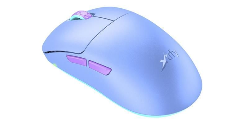 Миша Xtrfy M8, WL/USB-A, RGB, Frosty Purple M8W-RGB-PURPLE фото