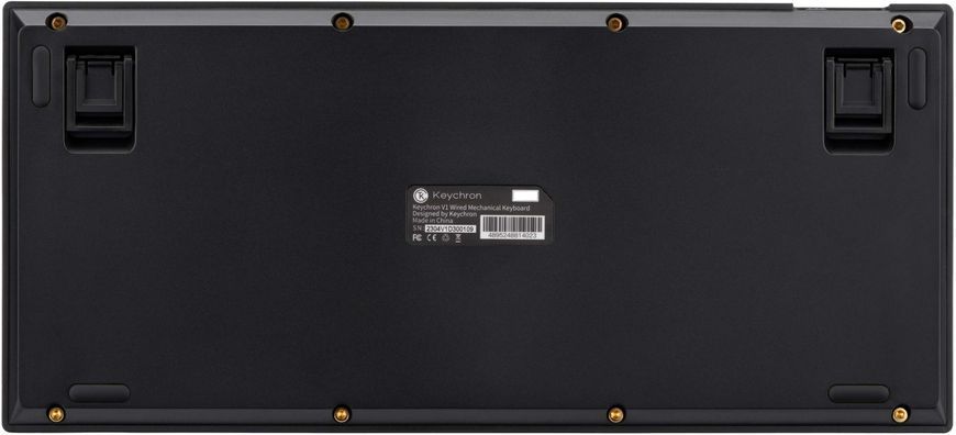 Клавіатура Keychron V1 84 Key QMK Gateron G PRO Red Hot-Swap RGB Knob Carbon Black Дефект_V1D1_KEYCHRON фото