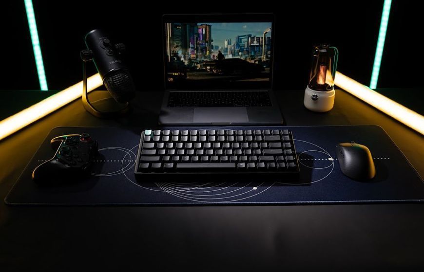 Клавиатура механическая Keychron K2HE 81Key, Gateron Double-Rail Magnetic Nebula, WL/BT/USB-A, QMK, Hot-swap, RGB, черный K2HJ1_KEYCHRON фото