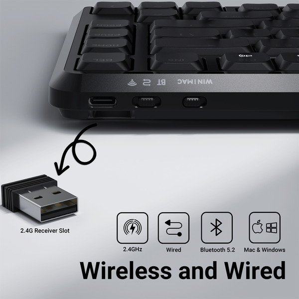 Клавиатура механическая Keychron J1 82Key, K pro Brown, WL/BT/USB-A, QMK, Hot-swap, EN/UKR, RGB, черный J1-H3-UA фото