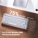 Клавиатура механическая Keychron J1 82Key, K pro Brown, WL/BT/USB-A, QMK, Hot-swap, EN/UKR, RGB, белый J1-Q3-UA фото 5