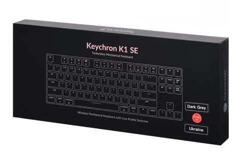 Купить Клавиатура Keychron K1SE 87 Key Gateron Red White Led WL UA