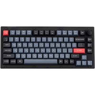 Клавиатура механическая Keychron V1 84Key, K Pro Red, Hot-Swap, QMK, Knob, USB-A, EN/UKR, RGB, Frosted Black V1C1_KEYCHRON фото