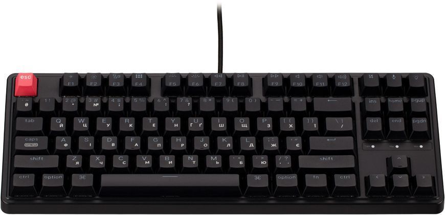 Дефект_Клавіатура механічна Keychron C3 Pro V2 87Key, K pro Red, USB-A, QMK, Hot-swap, 8K, EN/UKR, RGB, чорний Дефект_C3PX-H1-UA фото