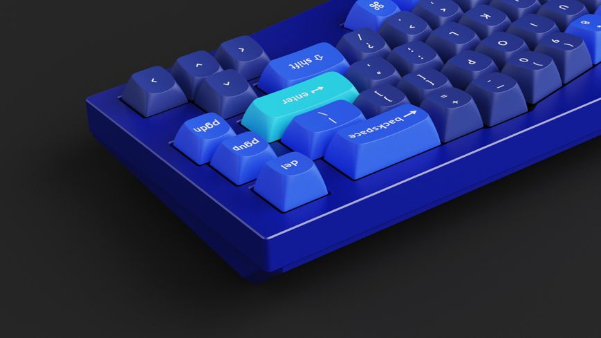 Клавиатура механическая Keychron Q8 69Key, Gateron G PRO Brown, USB-A, Hot-Swap, QMK, Knob, EN, RGB, Синій Q8O3_KEYCHRON фото