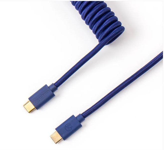 Кабель Type-A/Type-C Keychron Coiled Cable Blue CABL_KEYCHRON фото