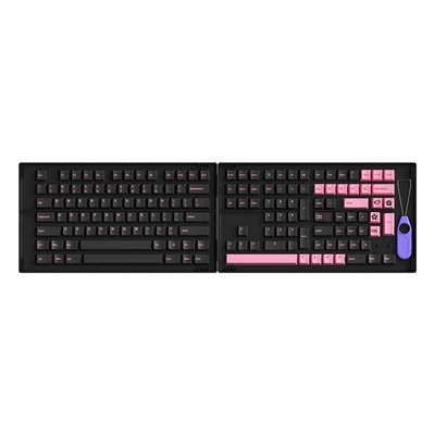 Набір кейкапів для клавіатури AKKO Black&Pink ASA Fullset Keycaps EN AKEYPCAPS_BP фото