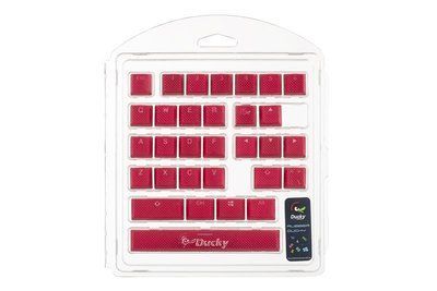 Кейкапы Ducky Rubber ABS прорезиненные 31шт, Red DKSA31-USRDRNNO1	 фото