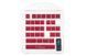 Кейкапи Ducky Rubber ABS прогумовані 31шт, Red DKSA31-USRDRNNO1	 фото 1