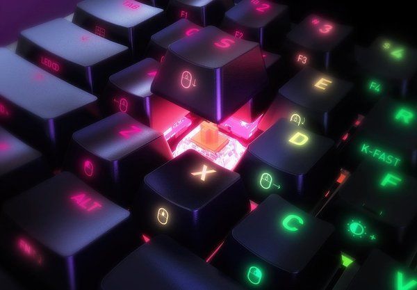 Основа для клавиатури Xtrfy K5 Barabone RGB Black K5-RGB-CPT-BASE-ANSI-BL	 фото