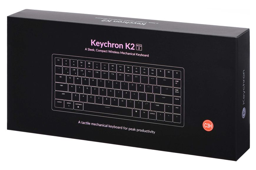 Клавиатура Keychron K2 84 Key Gateron G PRO Brown Hot-Swap RGB WL UA Black K2B3H_KEYCHRON фото