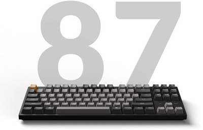 Клавіатура механічна Keychron C1 Pro 87Key, K pro Brown, USB-A, QMK/VIA, EN/UKR, RGB, чорний C1PL3_KEYCHRON фото