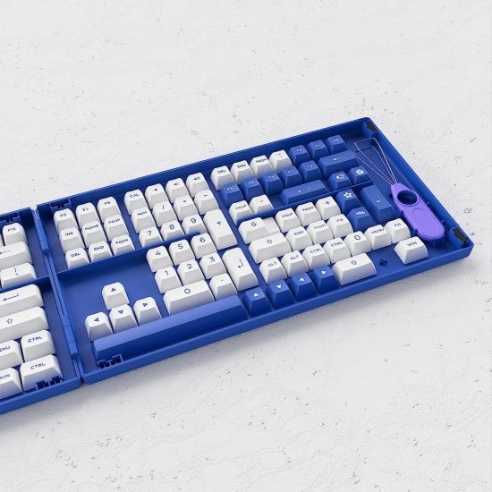 Набор кейкапов Akko Blue on White Fullset Keycaps 6925758618298 фото