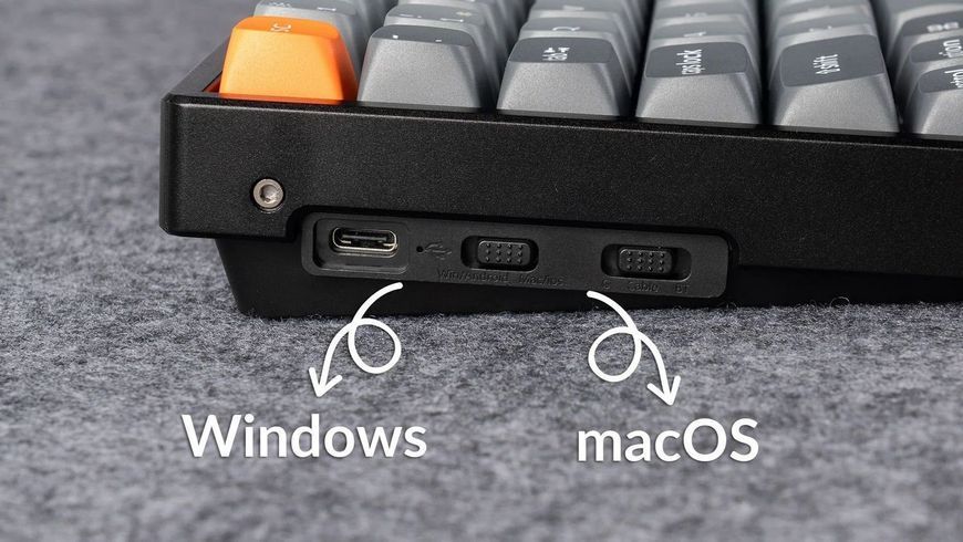 Клавіатура механічна Keychron K2 Max 84Key, K Super Red, WL/BT/USB-A, QMK, EN/UKR, RGB, чорний K2M-C1-UA фото
