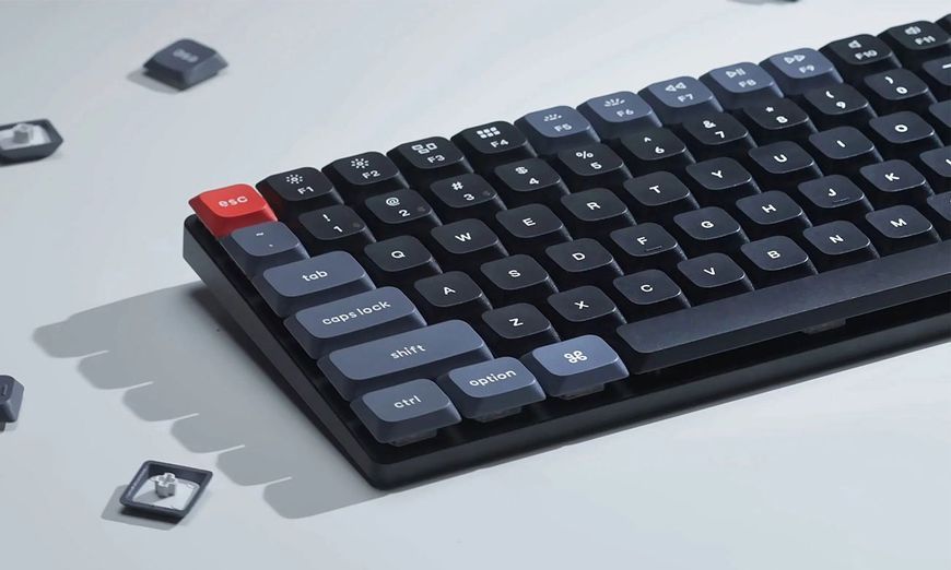 Клавіатура механічна Keychron K3 Max 84Key, Gateron MX 2.0 Brown, WL/BT/USB-A, QMK, EN/UKR, White Led, чорний K3MA3_KEYCHRON фото