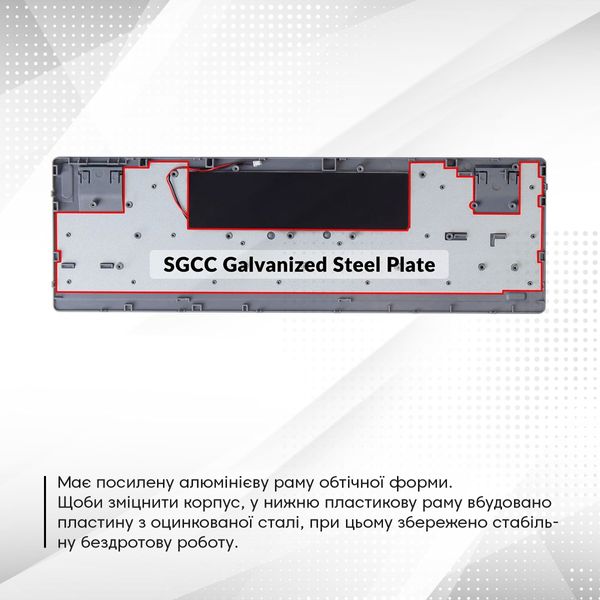 Клавиатура механическая K3 84Key, Optical Red, BT/USB-A, Hot-swap, Low Profile, EN/UKR, RGB, Чорний K3E1_KEYCHRON фото