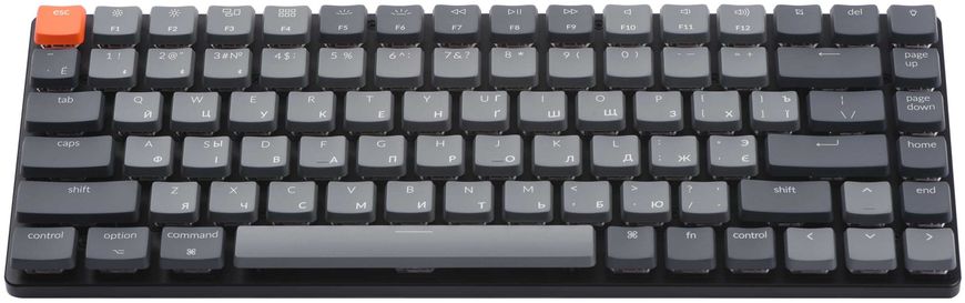 Клавиатура механическая K3 84Key, Optical Red, BT/USB-A, Hot-swap, Low Profile, EN/UKR, RGB, Чорний K3E1_KEYCHRON фото