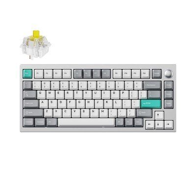 Клавиатура механическая Lemokey P1 Pro 84Key, Keychron Super Banana, WL/BT/USB-A, QMK/VIA, Hot-Swap, EN/UKR, RGB, Knob, Space Silver P1P-X4-UA фото