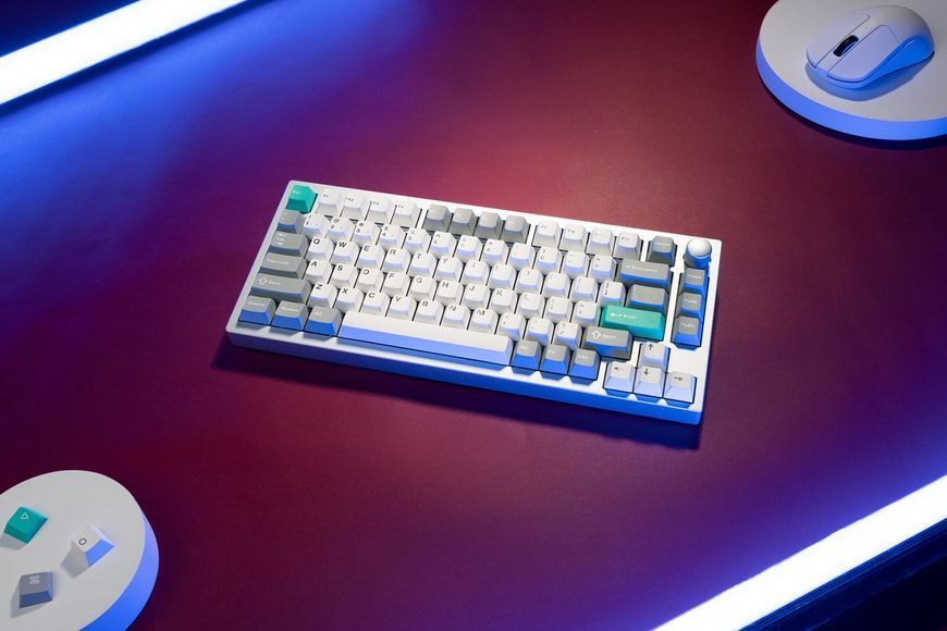 Клавиатура механическая Lemokey P1 Pro 84Key, Keychron Super Banana, WL/BT/USB-A, QMK/VIA, Hot-Swap, EN/UKR, RGB, Knob, Space Silver P1P-X4-UA фото